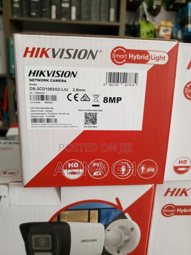 Hikvision 8mp Ip Smart Hybrid Color Camera Ds-2cd1083g2-Liu · Photo 2