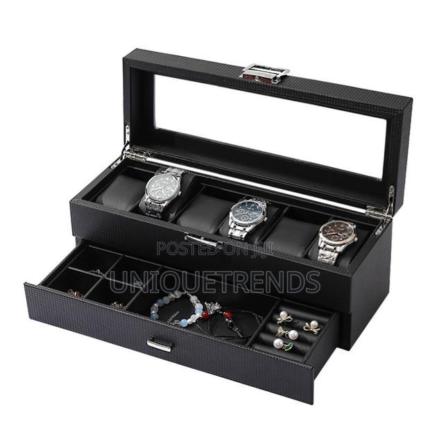 6 Slots Watchcase With Jewelry Drawer · Photo 1