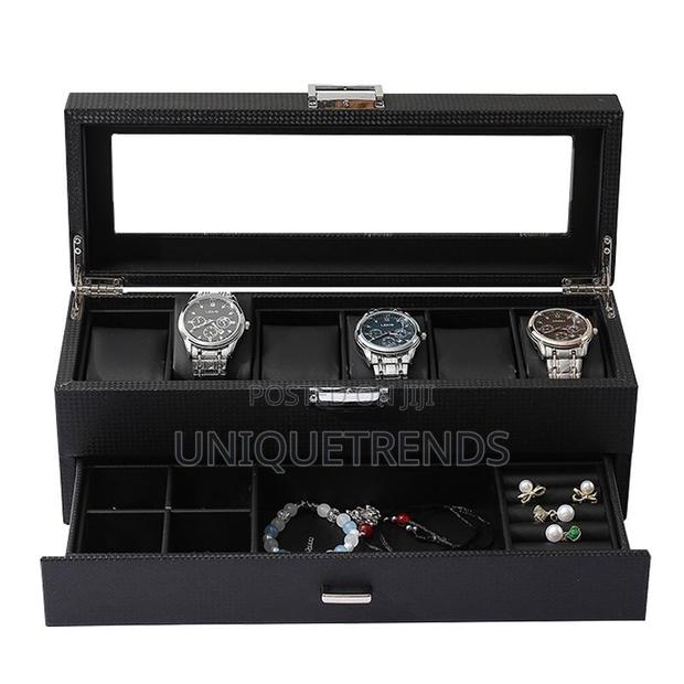 6 Slots Watchcase With Jewelry Drawer · Photo 2