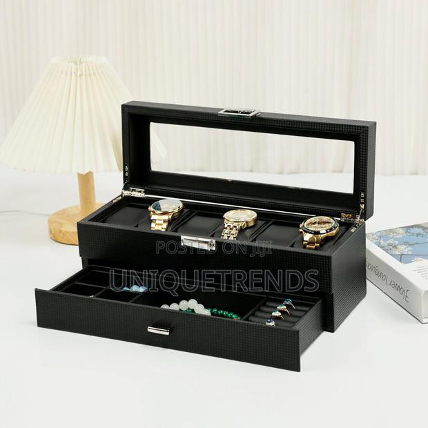 6 Slots Watchcase With Jewelry Drawer · Photo 3