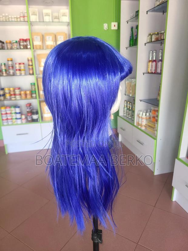 Blue Straight French Cut Wig · Photo 2