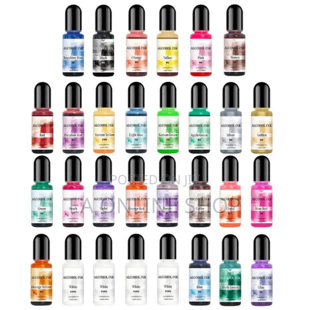 30 Pieces Alcohol Dye Ink Liquid Pigment Epoxy Resin for Art · Photo 3