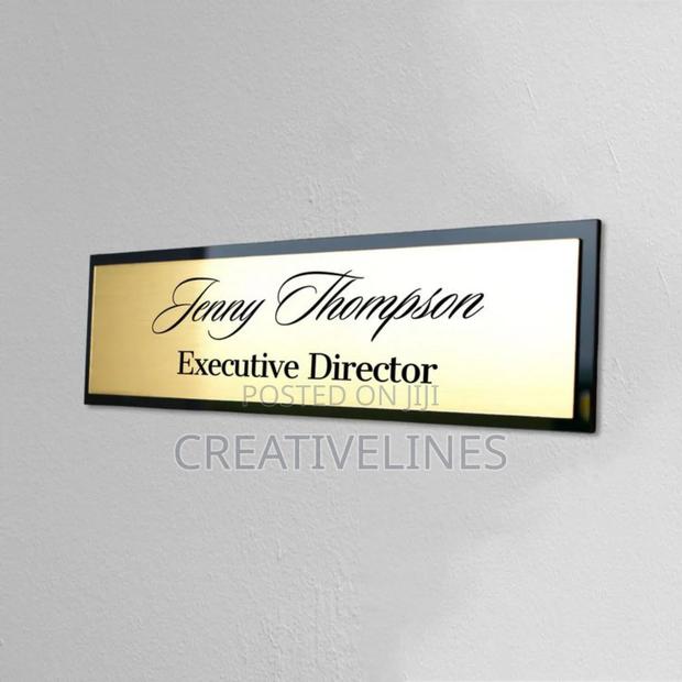 Office Name Plate Signage · Photo 1