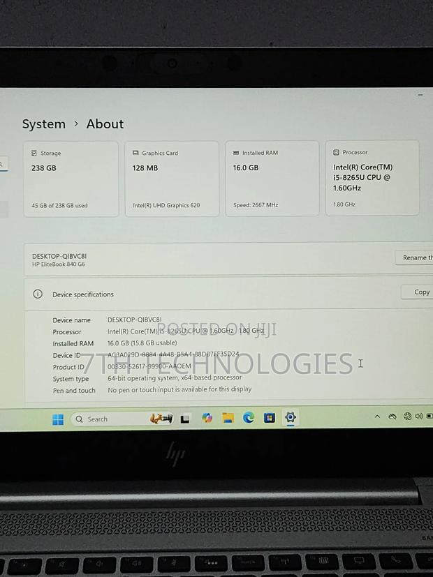 Laptop HP EliteBook 840 G6 16GB Intel Core I5 SSD 256GB · Photo 6