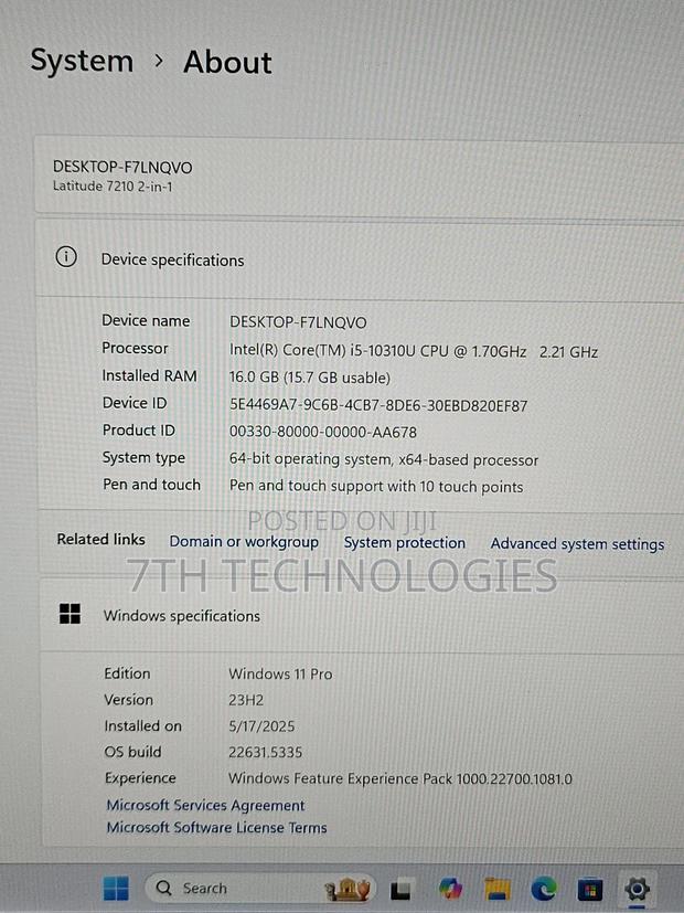 Laptop Dell 16GB Intel Core I5 SSD 512GB · Photo 3
