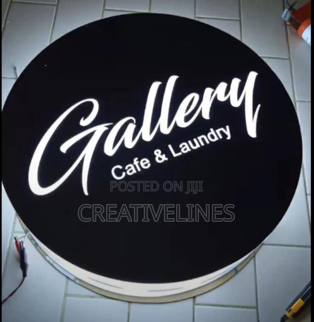 Round Lighting Signage · Photo 2