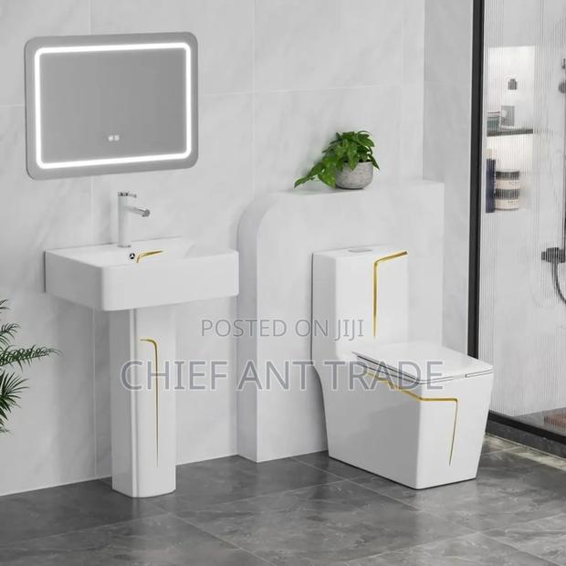 Toilet Seat Wc Water Closet With Basin · Photo 2