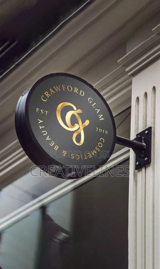 Outdoor Round Signage. · Photo 2