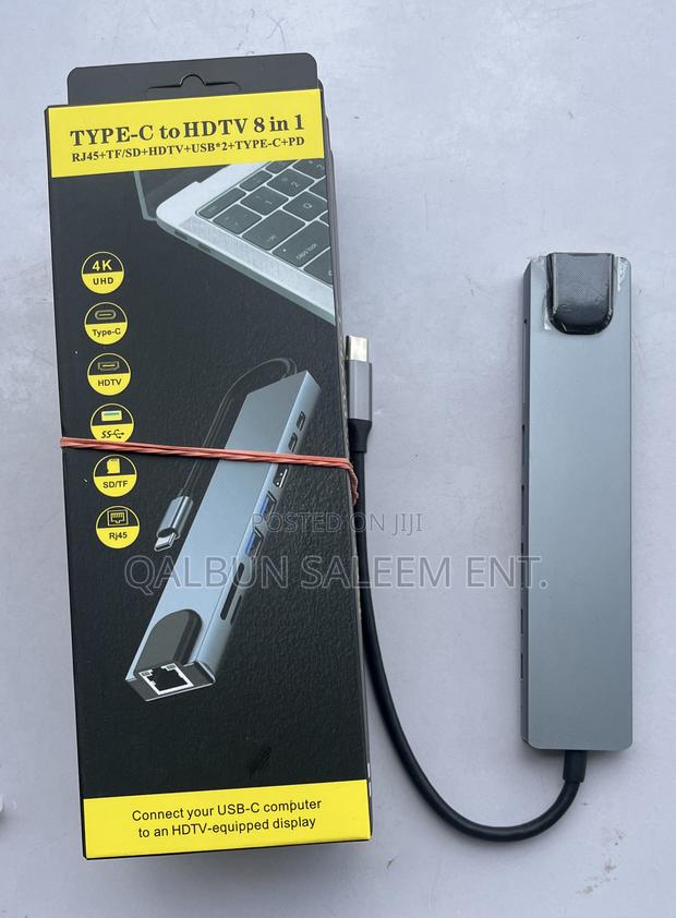 Original Type-c To Hdtv 8 In 1 Adapter (Rj45 Sd Card Pd) · Photo 1