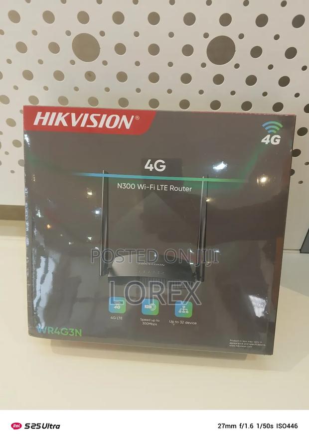 Hikvision 4g Lte Universal Sim Router 300mbps Wr4g3n · Photo 1