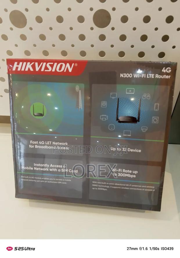Hikvision 4g Lte Universal Sim Router 300mbps Wr4g3n · Photo 2