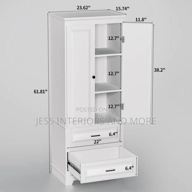 Freestanding Bathroom Cabinet With 2 Drawers · Photo 3
