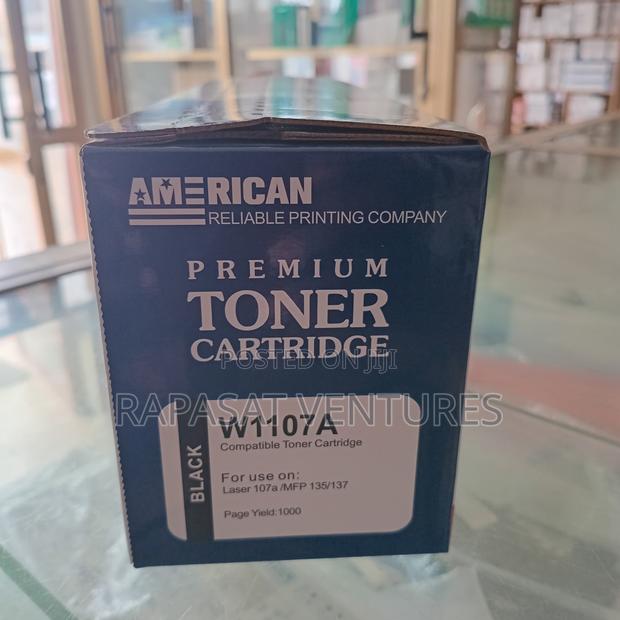 American 107a Black Toner Cartridge (W1107a) · Photo 1