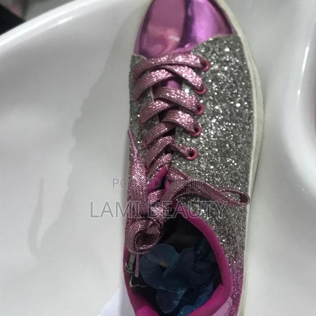 Purple Shiny Design Flat Shoe · Photo 2