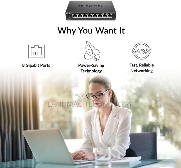 D-Link DGS-F108 8 Port Gigabit Desktop Switch · Photo 4