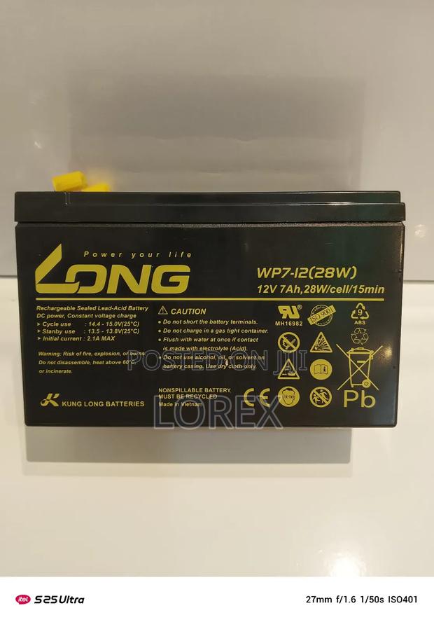 Long Merlin4 Energizer Battery 12v 7ah · Photo 1
