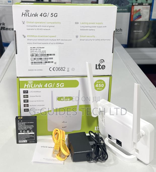 Hilink 4g/5g Router Wifi 6 450mbps With Battery (Mf106) · Photo 4