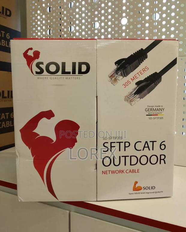 Solid Cat6 Network Cable SFTP Outdoor Single Coat · Photo 1