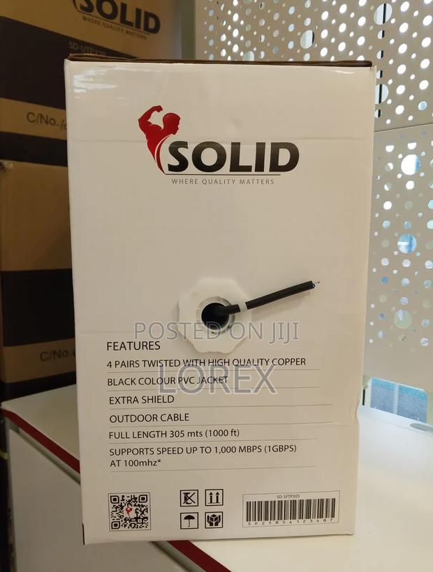 Solid Cat6 Network Cable SFTP Outdoor Single Coat · Photo 2