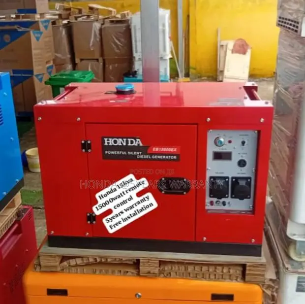Red 15kva Honda Generator Remote Control 15000wax Silent · Photo 1