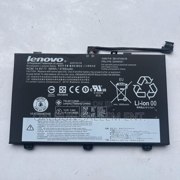 Lenovo 00hw001 Battery For Lenovo Thinkpad S3 Yoga 14 20dm · Photo 1