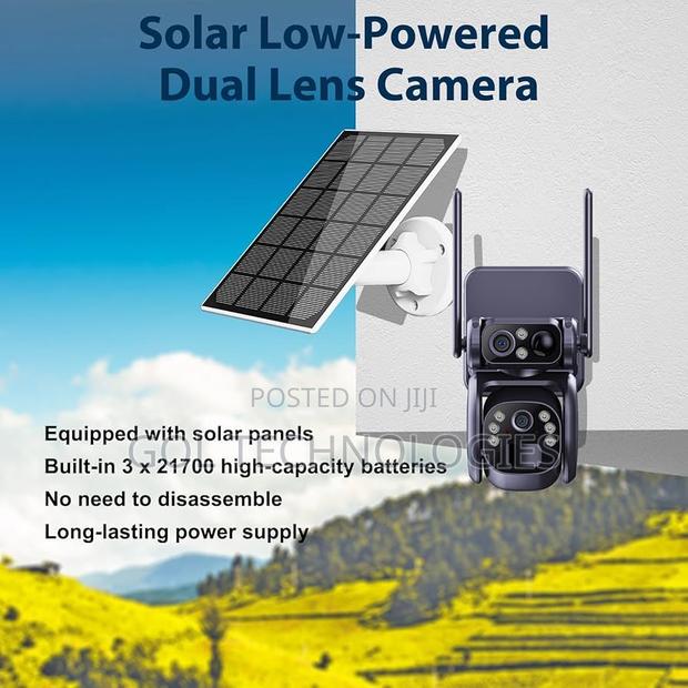 Dual Lens Solar Camera 4g Ultra Hd Camera With Motion · Photo 1