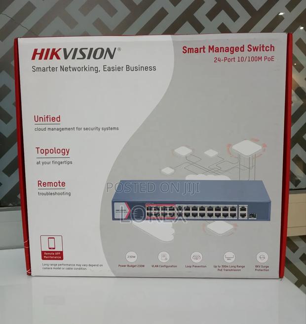 Hikvision 24port Smart Poe Switch Managed Ds-3e1326p-Ei/M · Photo 1