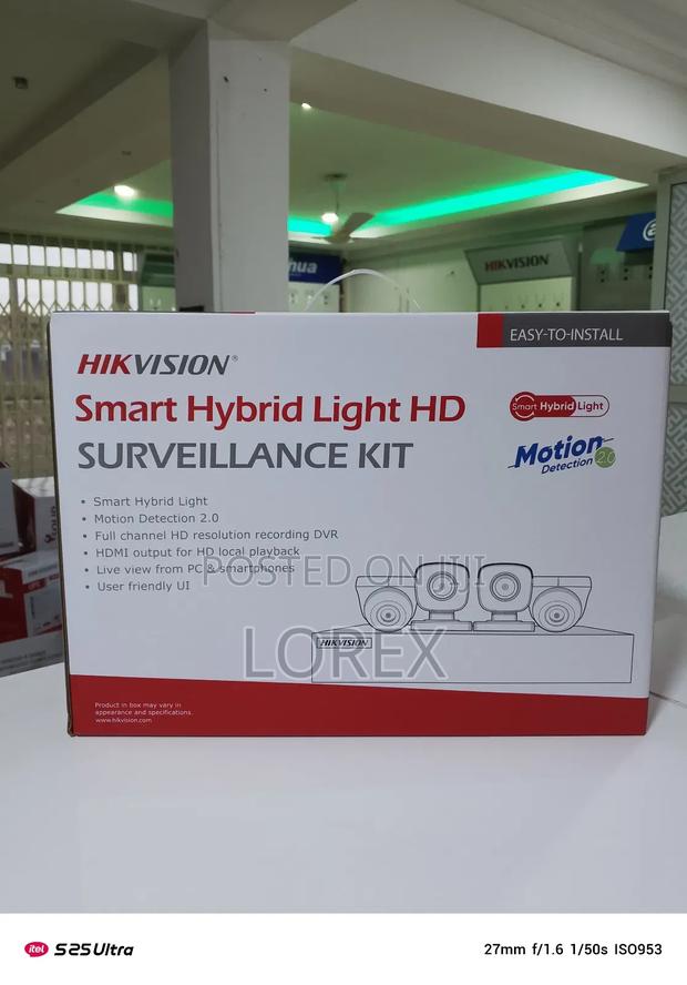 Hikvision 4ch Kit 2mp Smart Hybrid Audio With 500gb HDD · Photo 1