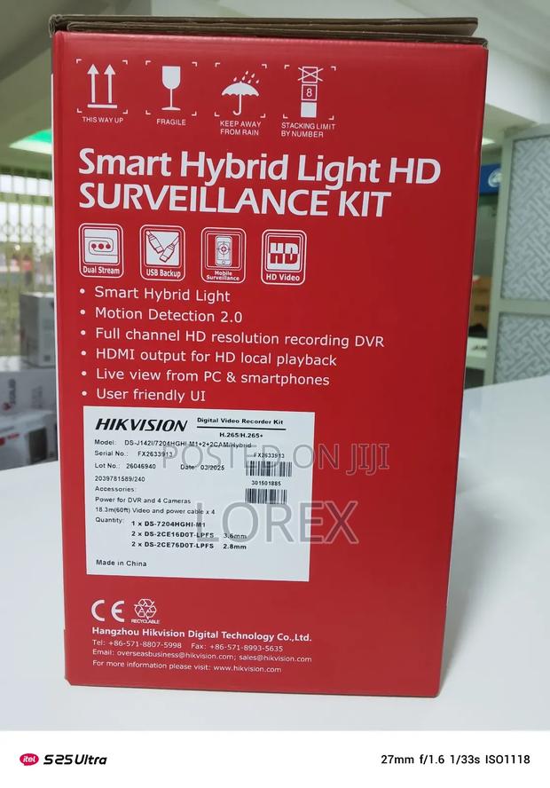 Hikvision 4ch Kit 2mp Smart Hybrid Audio With 500gb HDD · Photo 2