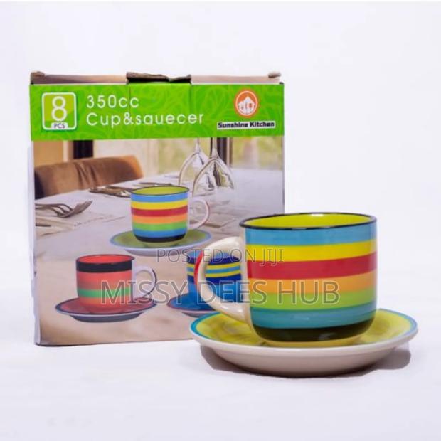 8pcs Ceramic Cup + Saucer · Photo 6