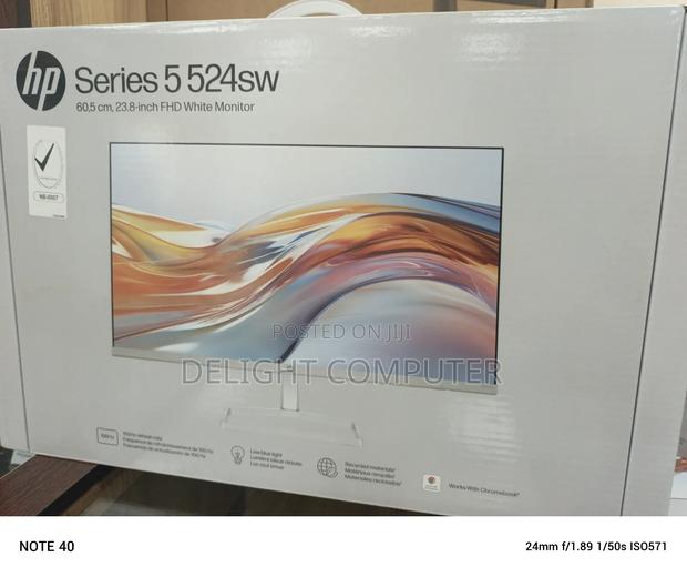 Hp Monitor S5 524sw FHD- Slim White 24" · Photo 1