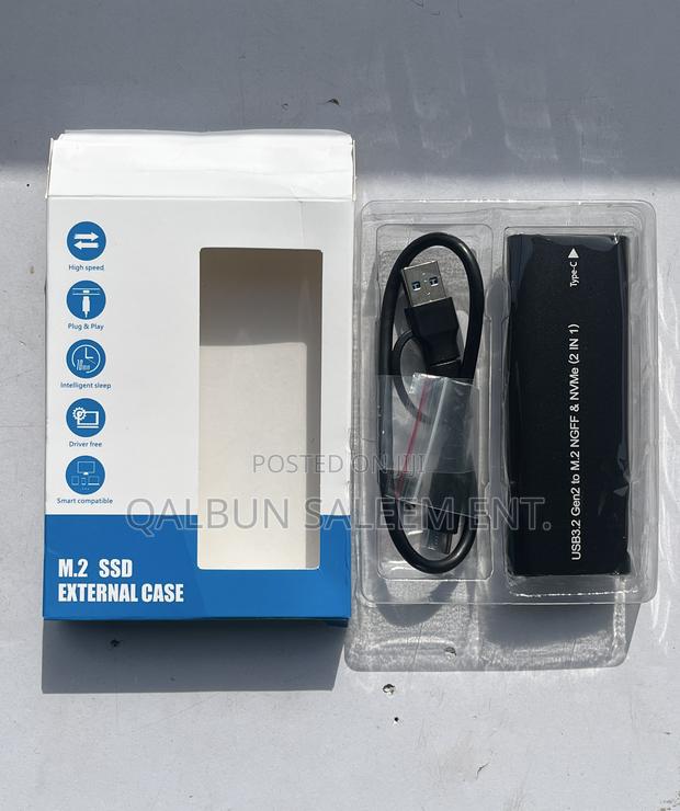New Usb 3.2 Gen2 To M.2 Ngff & Nvme 2 In 1 Ssd Enclosure · Photo 1