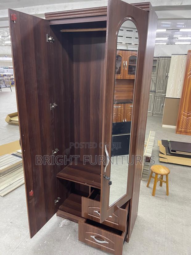 2 Doors Wardrobe With Drawers and Mirror · Photo 4