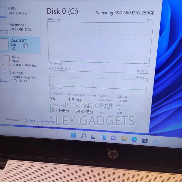 Laptop HP EliteBook 745 G4 8GB AMD A8 SSD 256GB · Photo 5