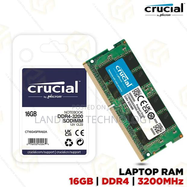 Crucial 16gb Ddr4 Ram ( Memory) · Photo 1