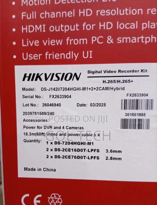 Hikvision 4ch Complete Kit Smart Hybrid Light With Audio · Photo 3