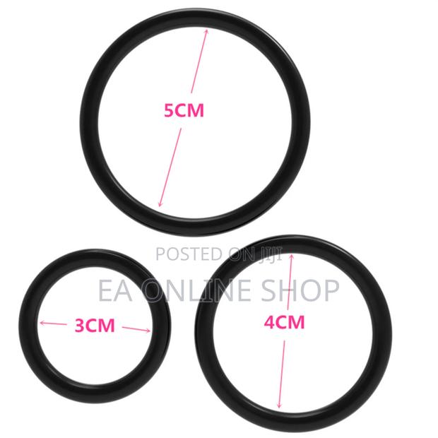 3pieces Set Different Sizes Silicone Dick Penis Ring for Men · Photo 2