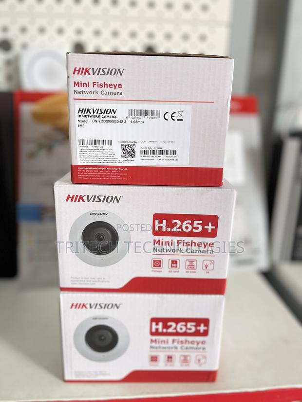 Hikvision Ds-2cd2955g0-Is(U)5mp Fisheye Ip Camera Fixed Lens · Photo 1