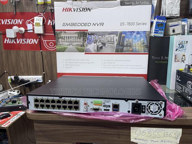 Hikvision NVR With Poe 16ch Ds-7616ni-/16p · Photo 1
