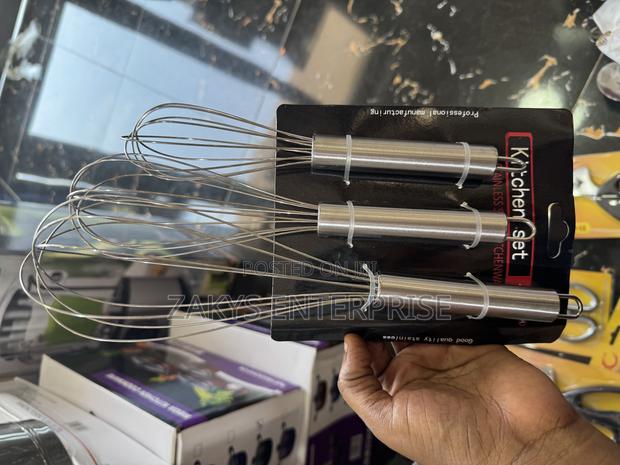 Stainless Egg Beater 3pcs · Photo 1