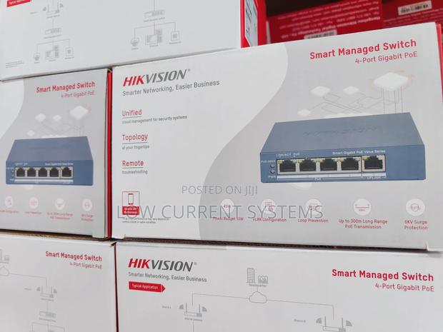 Hikvision Switch 4 Port Gigabyte Smart Managed Poe · Photo 3