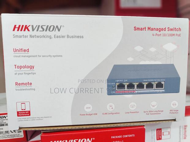 Hikvision Switch 4 Port Smart Managed Poe · Photo 1