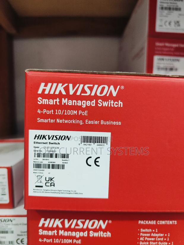 Hikvision Switch 4 Port Smart Managed Poe · Photo 2