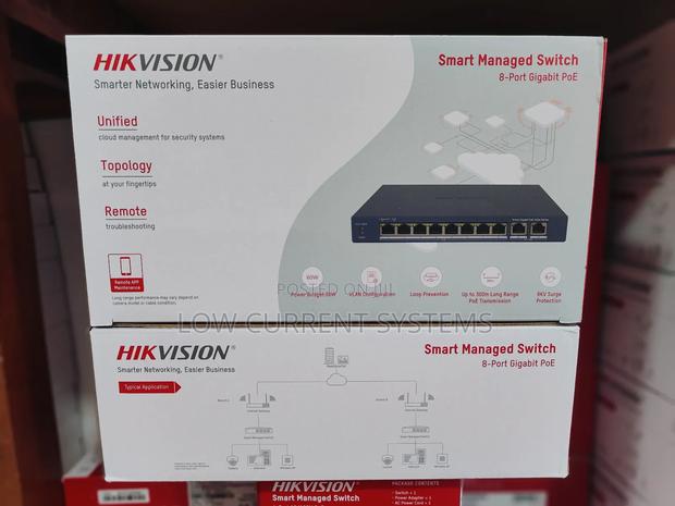 Hikvision Switch 8 Port Gigabyte Smart Managed Poe · Photo 1