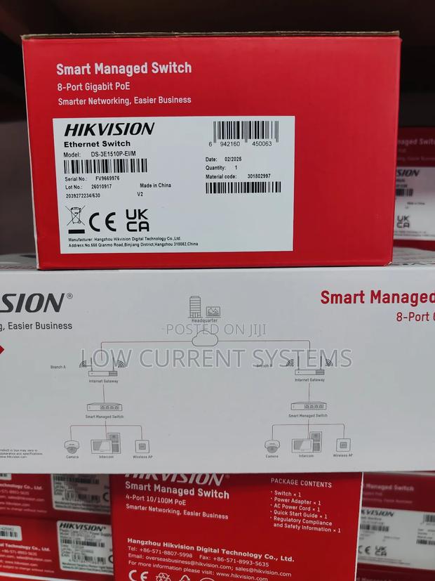 Hikvision Switch 8 Port Gigabyte Smart Managed Poe · Photo 2