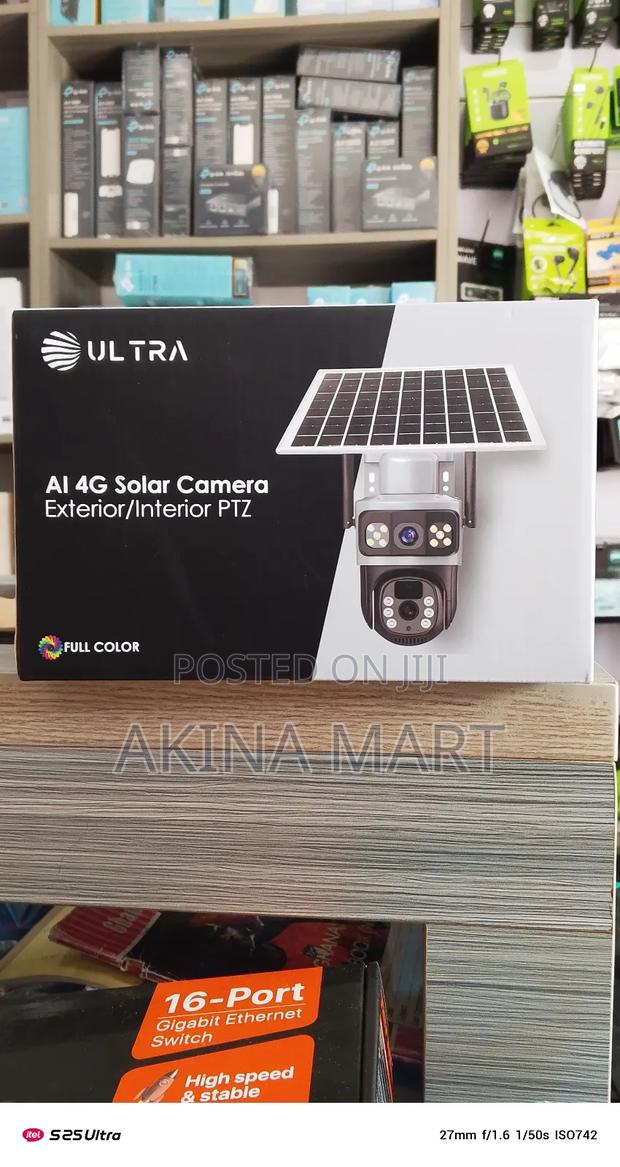 Ai 4g Solar Camera PTZ 6mp All Sim Support Eseecloud · Photo 1