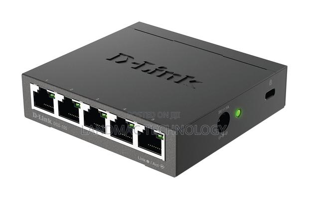 D-Link Ethernet Switch, 5 Port Gigabit Unmanaged · Photo 1