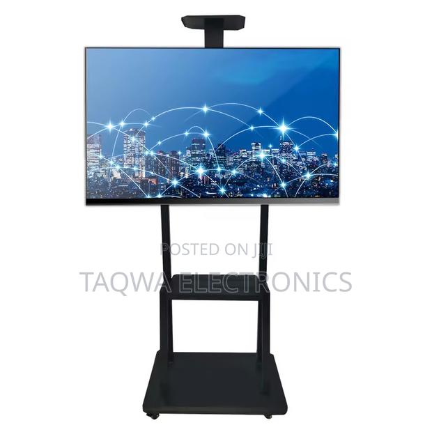 Free Easy Movement,32-75 Inch Mobile Tv Stand · Photo 1