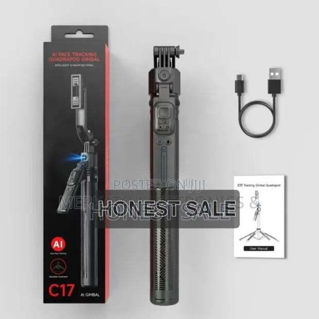 C17 Ai Auto Face Tracking Adjustable Guadrapod Gimbal · Photo 1