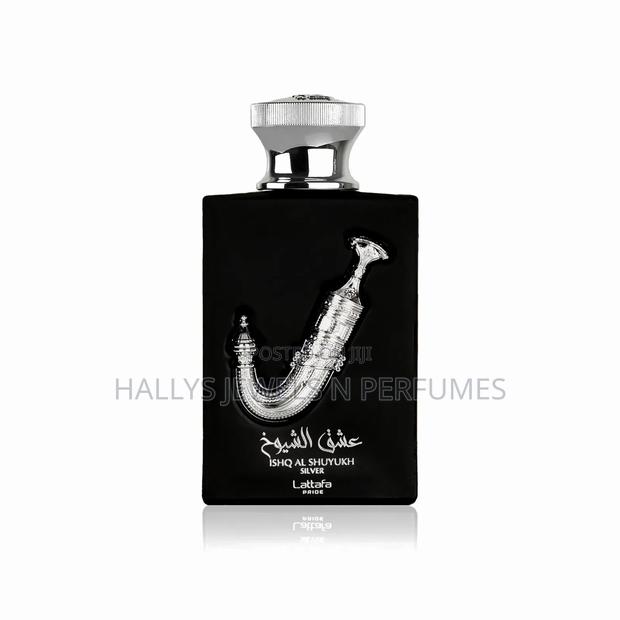 Ishq Al Shuyukh Silver Perfume by Lattafa, 100ml, Men's · Photo 3